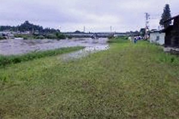 馬淵川　増水状況