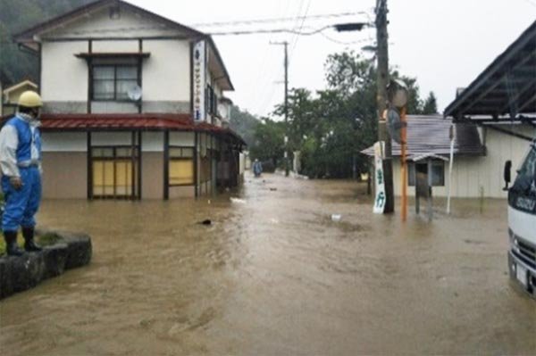 本沢地区　浸水被害