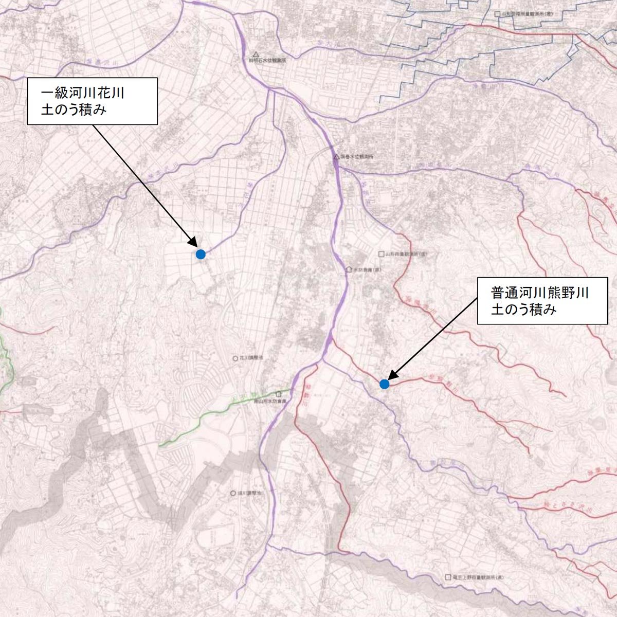 水防活動位置図
