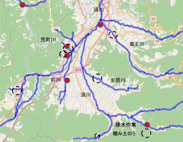 水防活動位置図