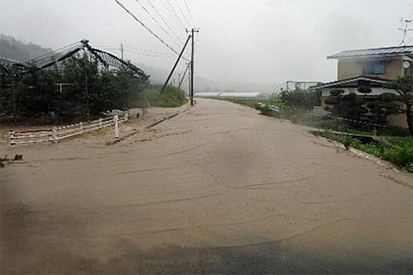 日和田地区　浸水被害