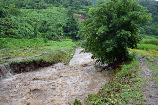 県道県道中山三郷寒河江線（最上川水系送橋川越水）