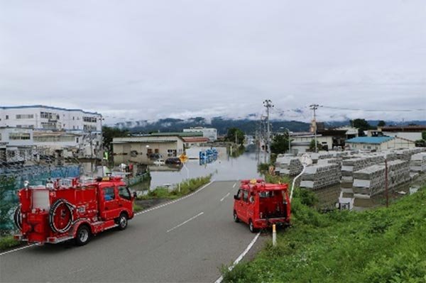 谷地工業団地　浸水被害