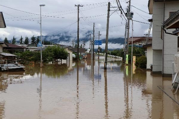 押切地区　浸水被害