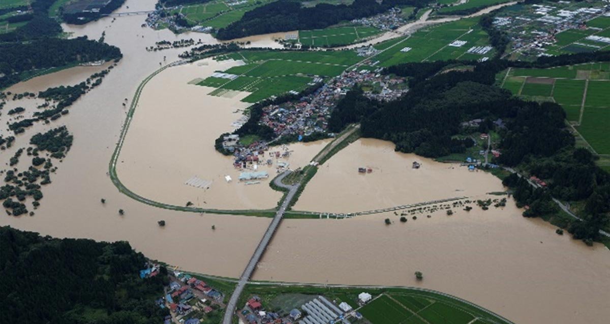 大蔵橋付近　浸水被害