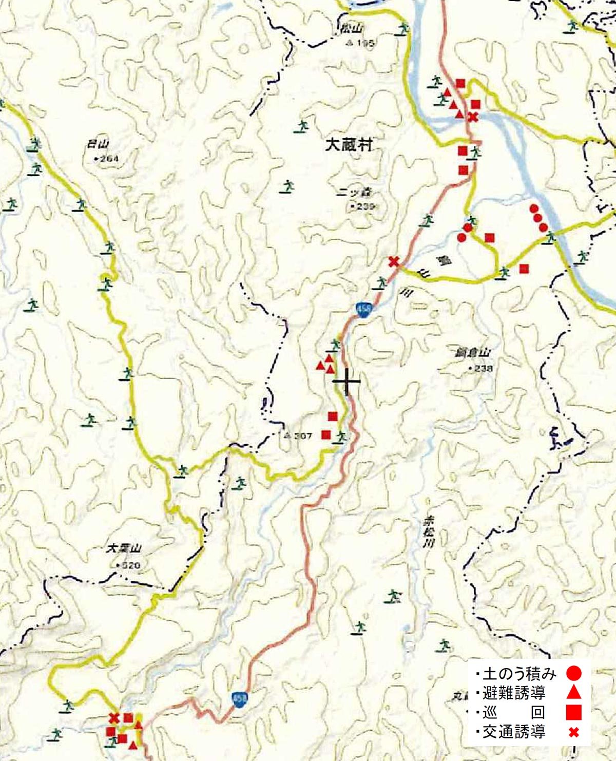 水防活動位置図