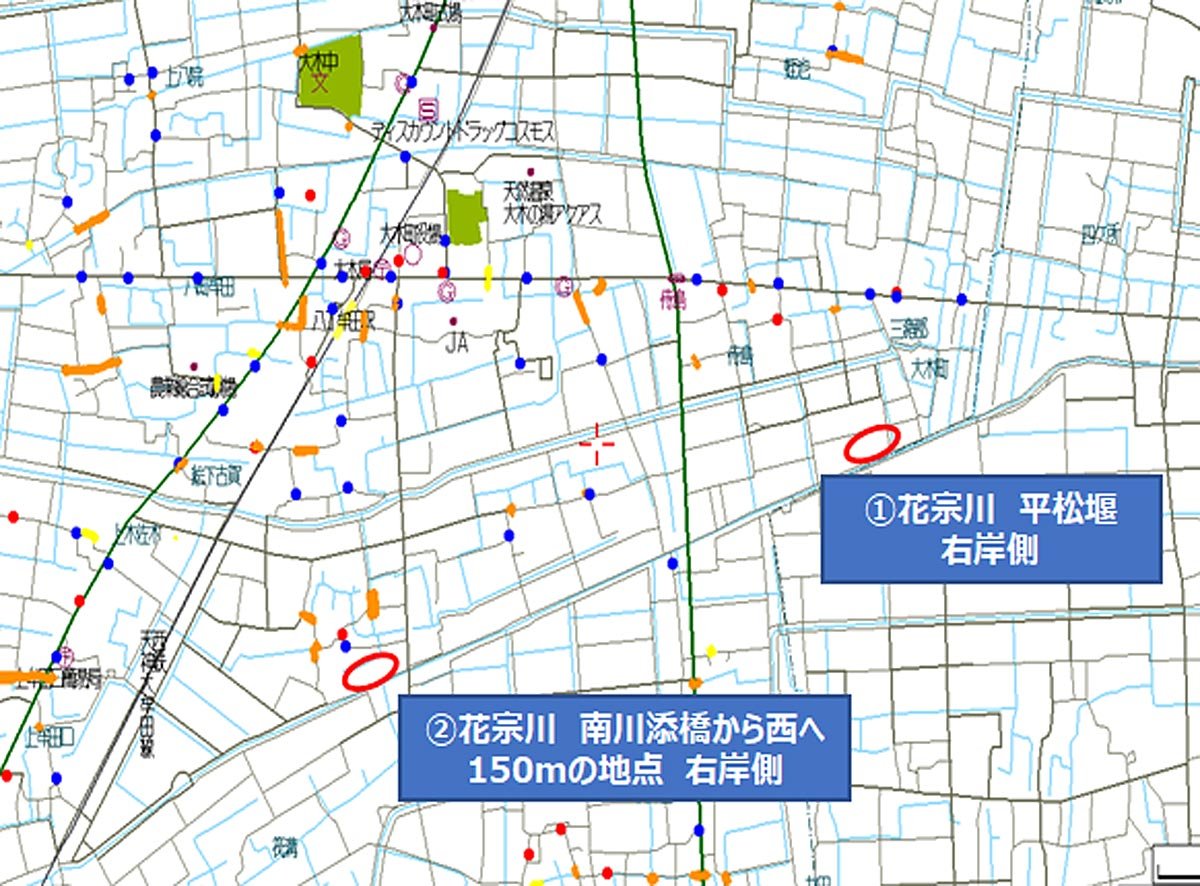 水防活動位置図