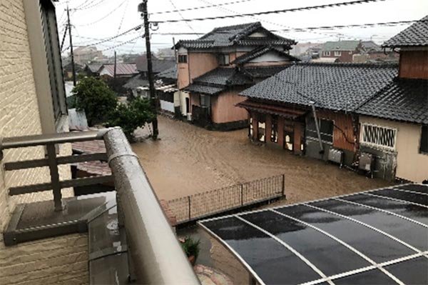 多良川右岸（古賀地区）浸水被害