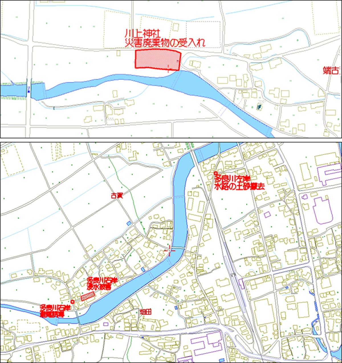 水防活動位置図