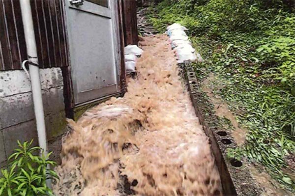 ③杢井地区の浸水被害