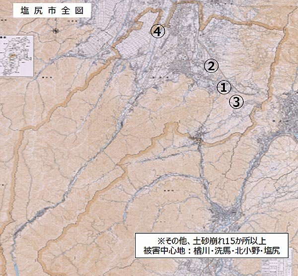 水防活動位置図