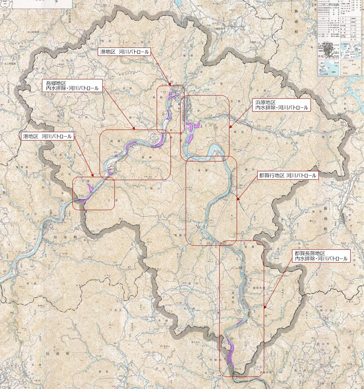 水防活動位置図