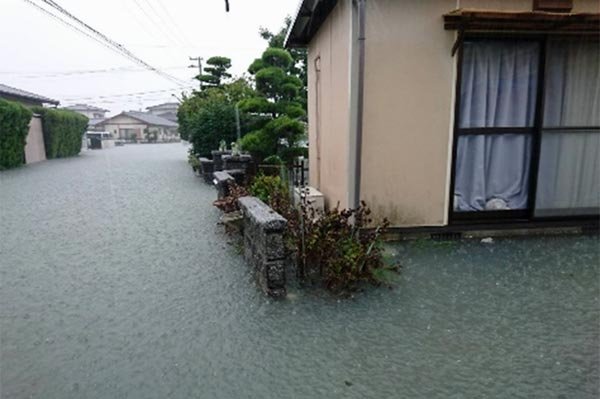 ④中郷区　冠水被害状況