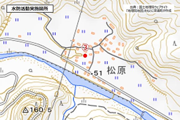 ③水防活動位置図