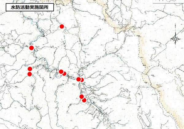 水防活動位置図