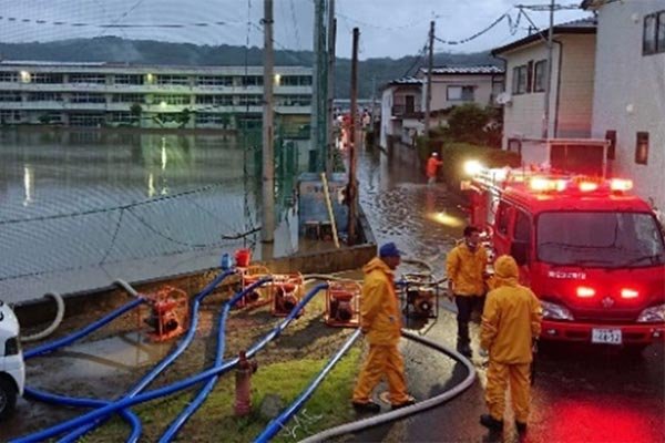 栄町地区 ポンプ排水