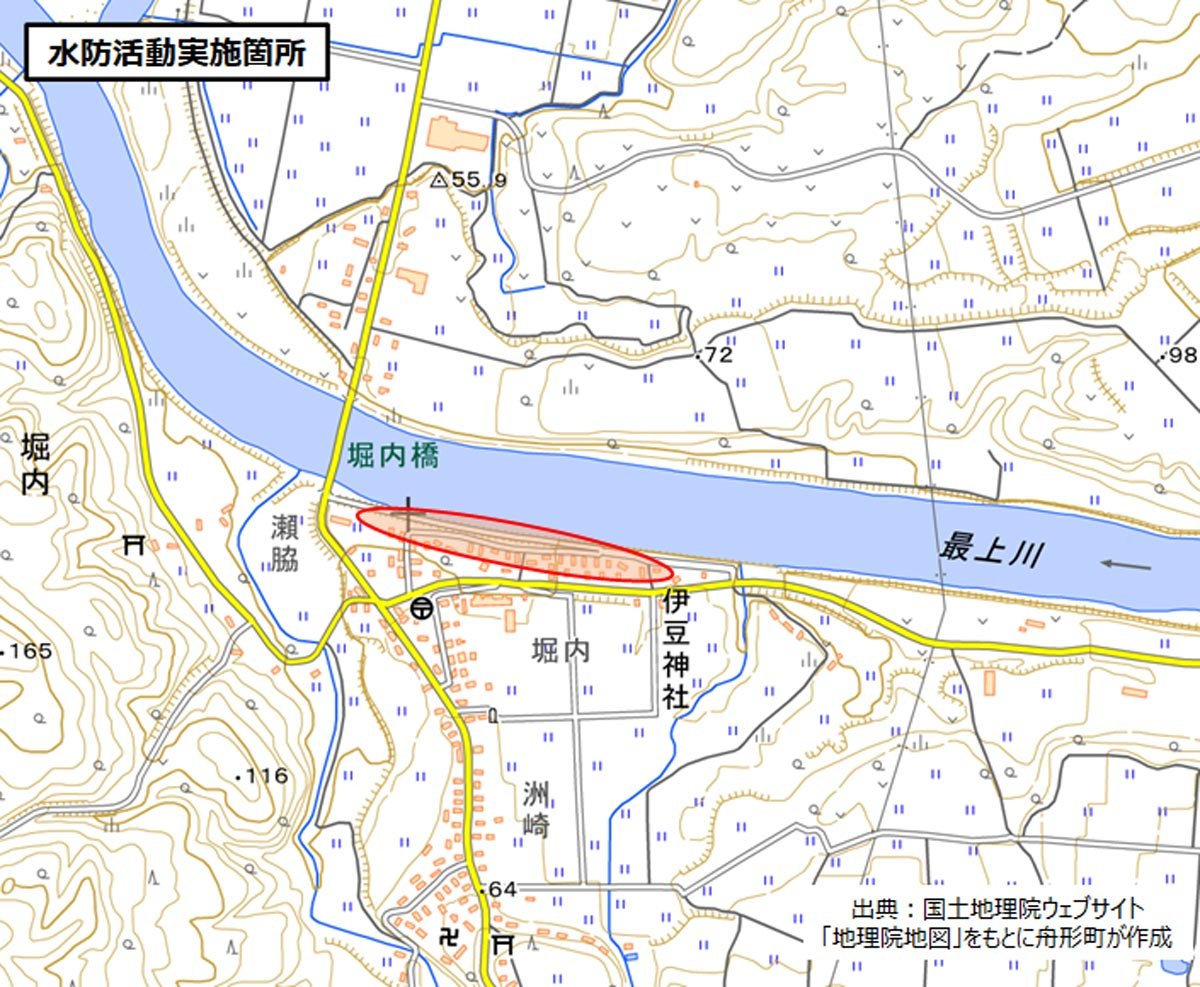 水防活動位置図