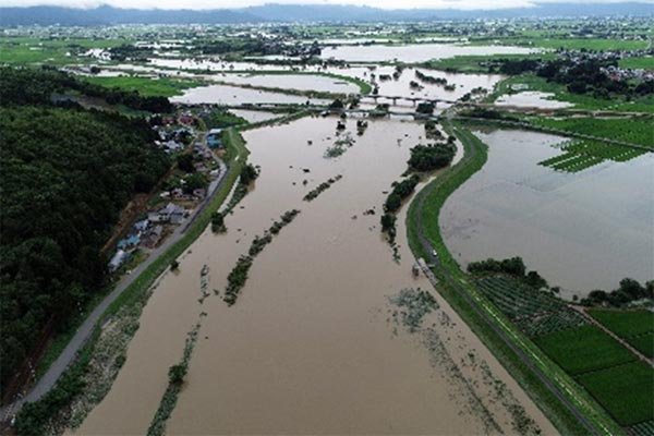 梨郷地区　浸水被害