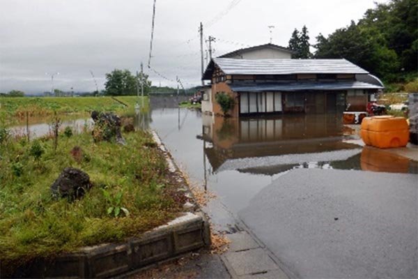 梨郷地区　浸水被害