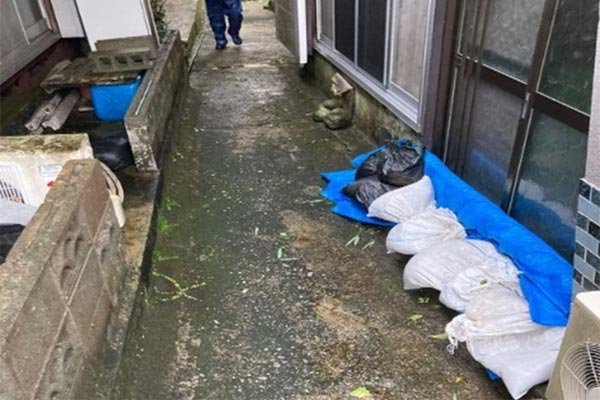 細島地区 浸水被害