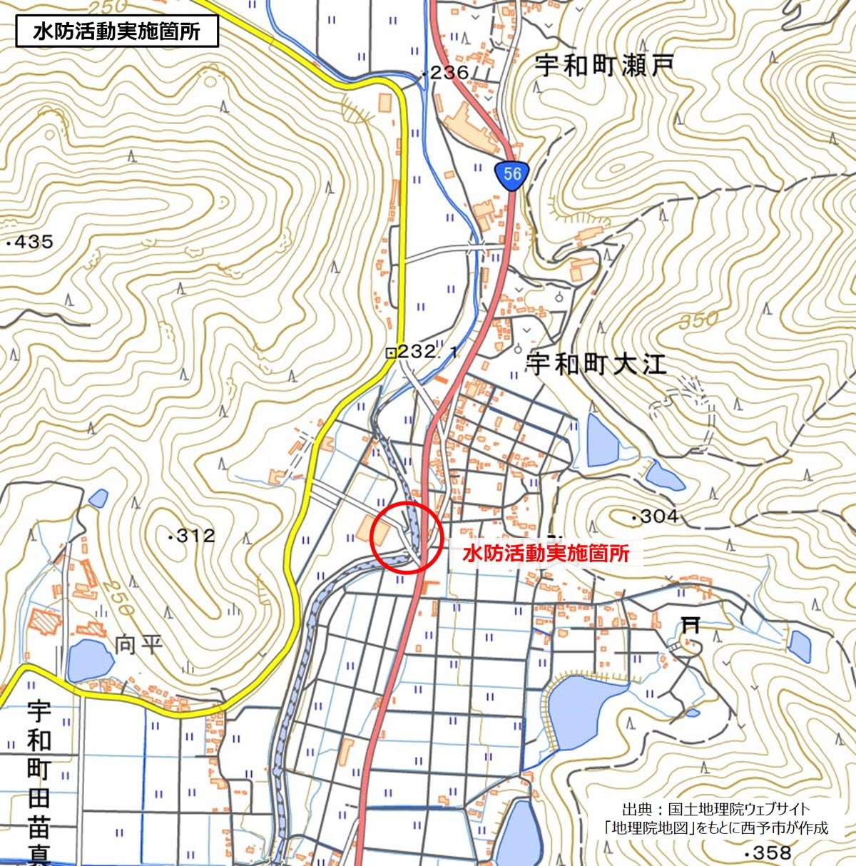 水防活動位置図