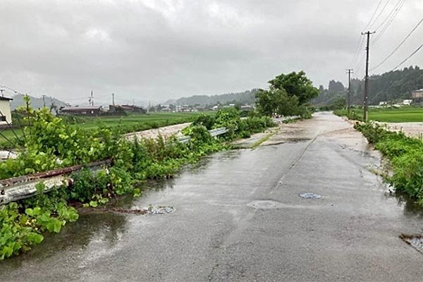 浸水被害（宇治木地区）