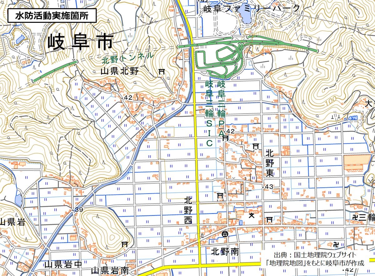 水防活動位置図