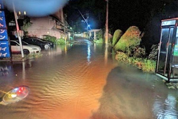 浸水被害（物部町）