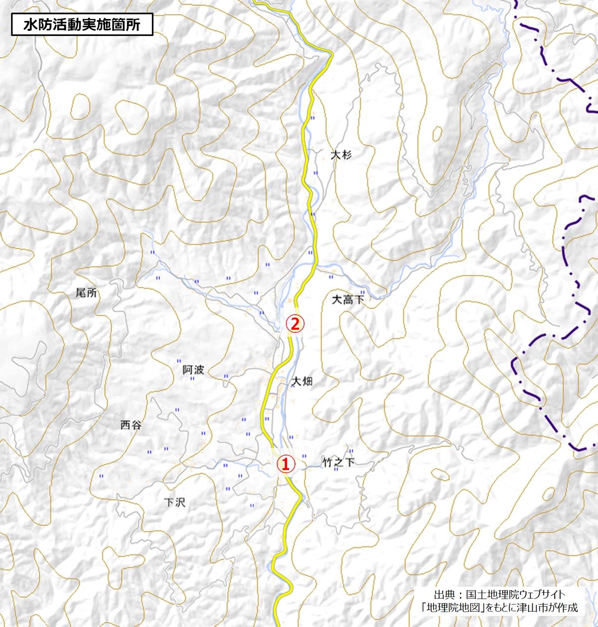 水防活動位置図