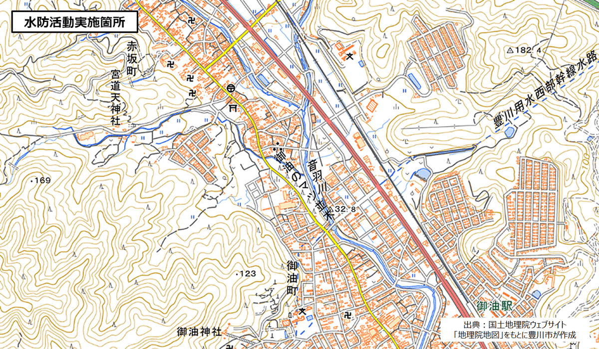 水防活動位置図