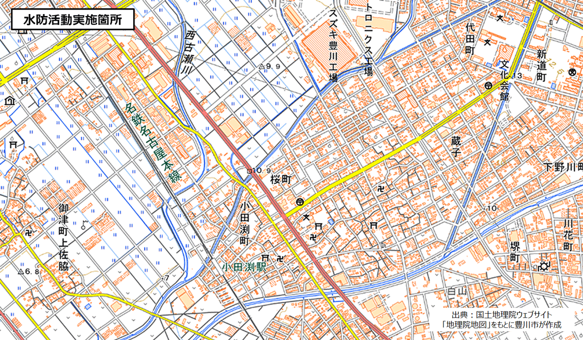 水防活動位置図