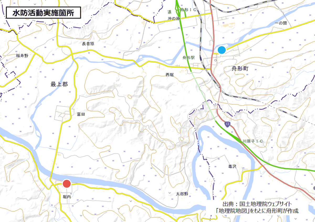 水防活動位置図