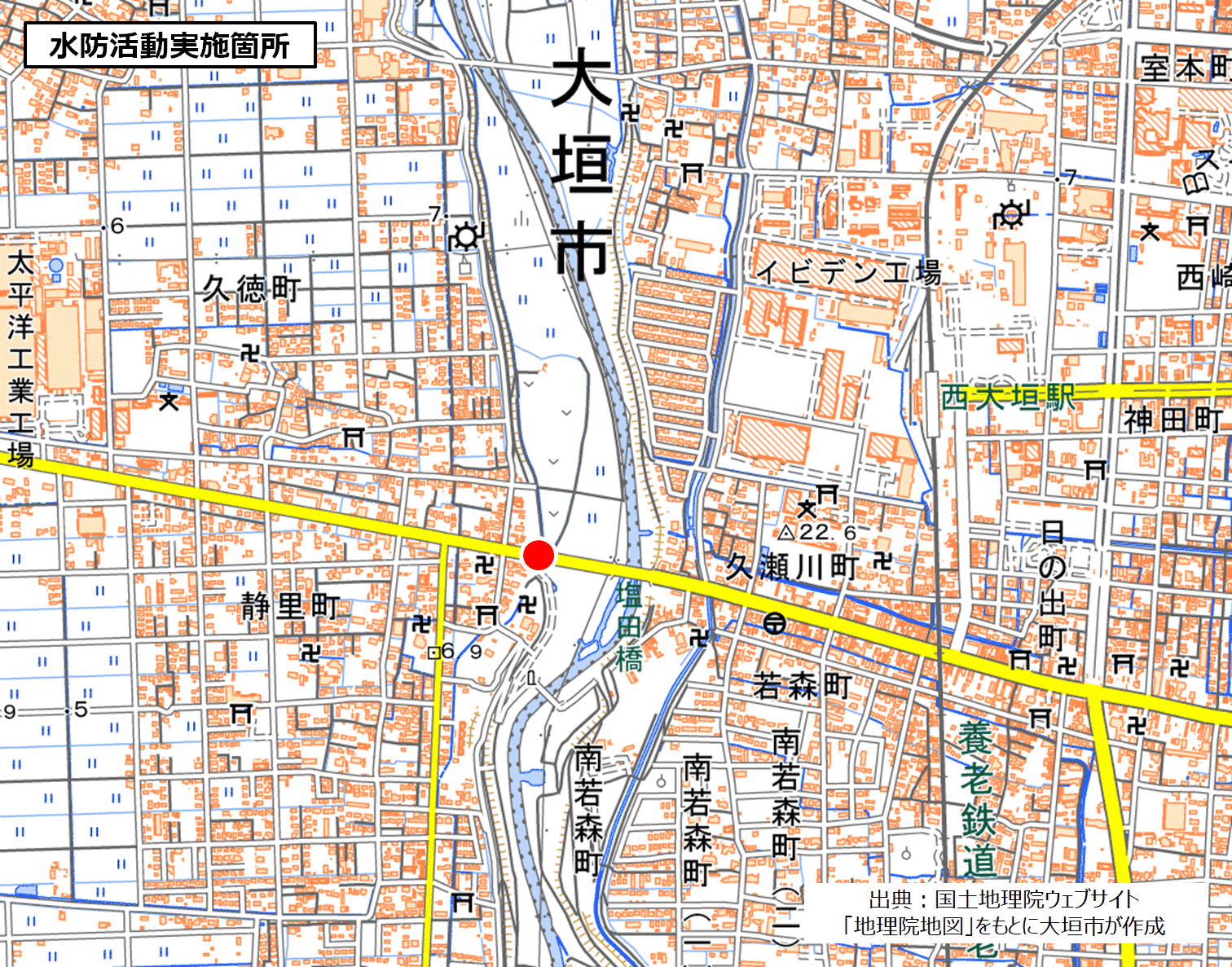 水防活動位置図