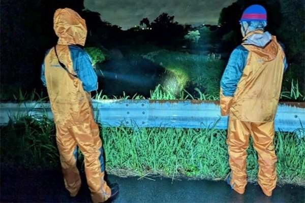 三つ目排水機場付近（三つ目川下流望む）