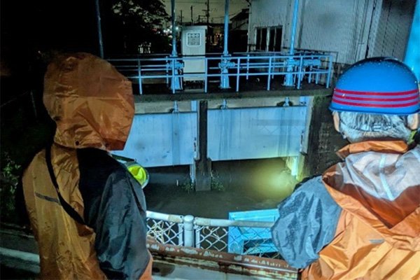 三つ目排水機場付近