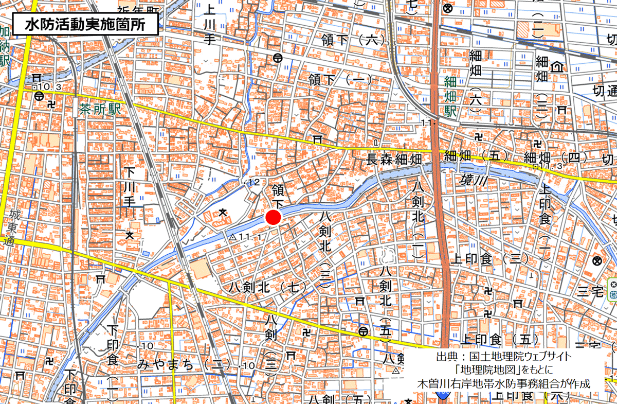 境川右岸（中野畑橋付近）