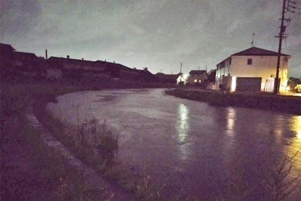 境川右岸（境川・三井川合流地点付近）