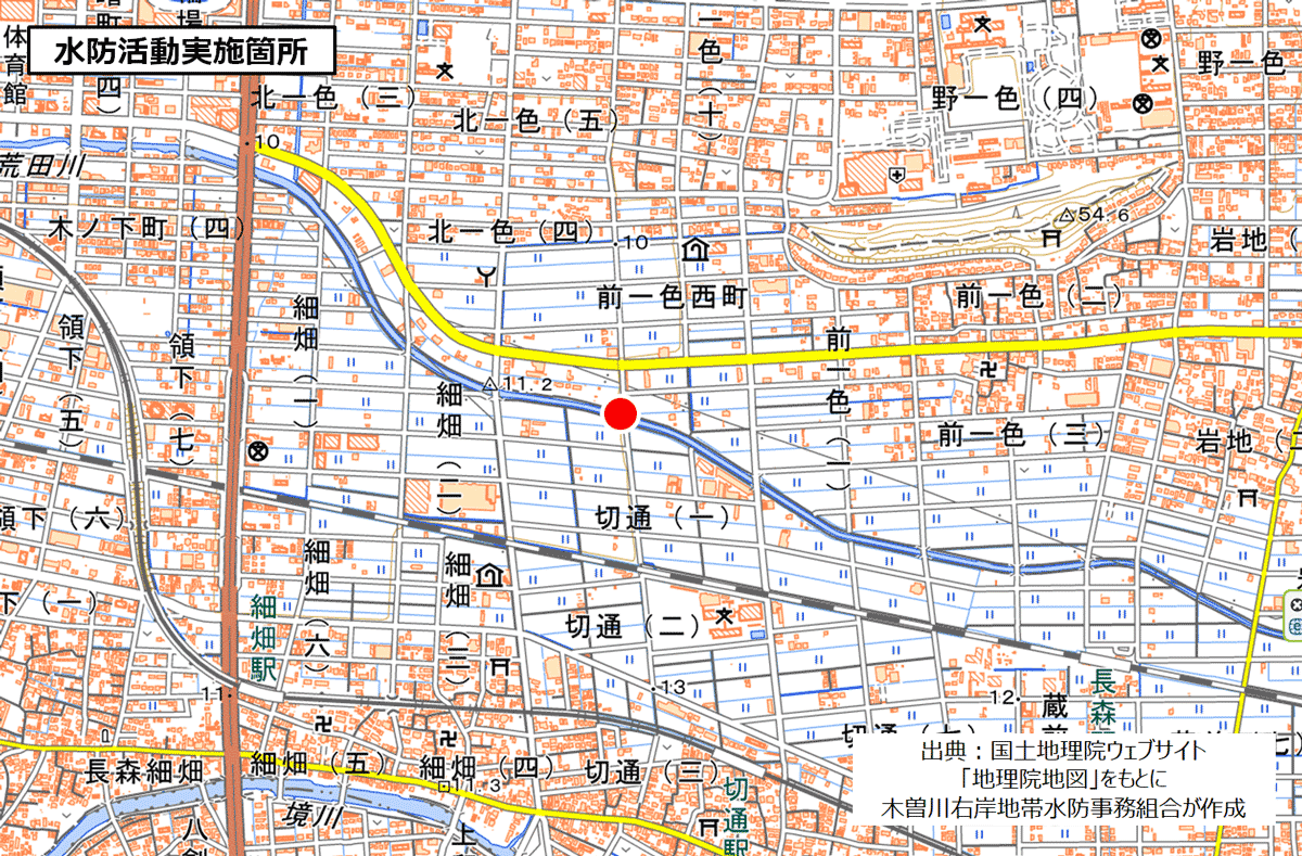 境川右岸（天王寺橋付近）