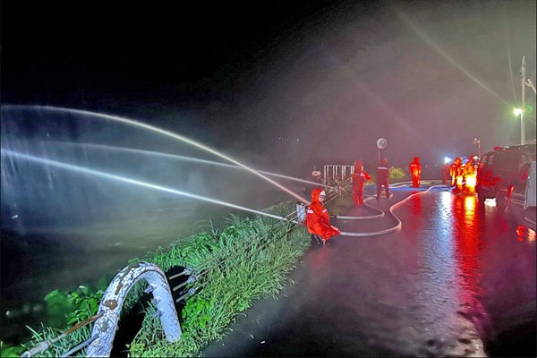 高根川の溢水被害