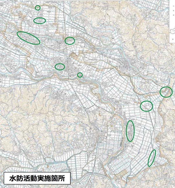 水防活動位置図
