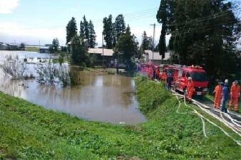 最上川左岸（洲島地内）内水排水処理