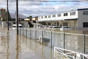 ③卸町の浸水被害