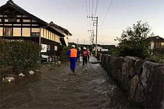 小倉・富岡地区の浸水被害