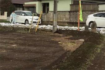 思川左岸　土のう設置状況