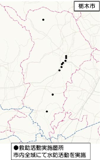 水防活動位置図