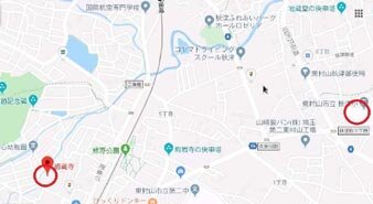 赤丸は土のう設置箇所 そのほかに市内全域の広報警戒巡回、避難者誘導等を行った
