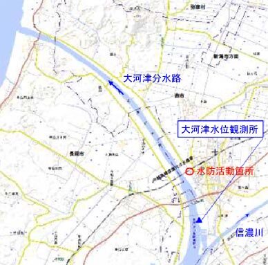 水防活動位置図
