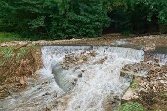 高井地区の河川氾濫被害