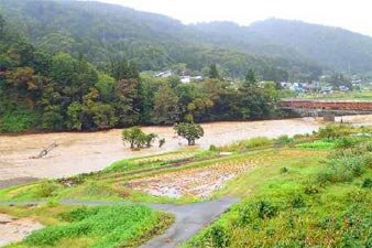 ②千曲川右岸（東大滝地先）巡視