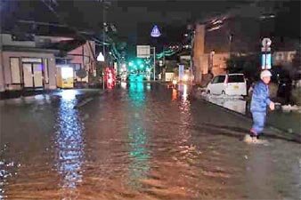 桜堂地区の浸水被害